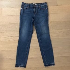 LOFT Modern Skinny Jeans with Frayed Detailing